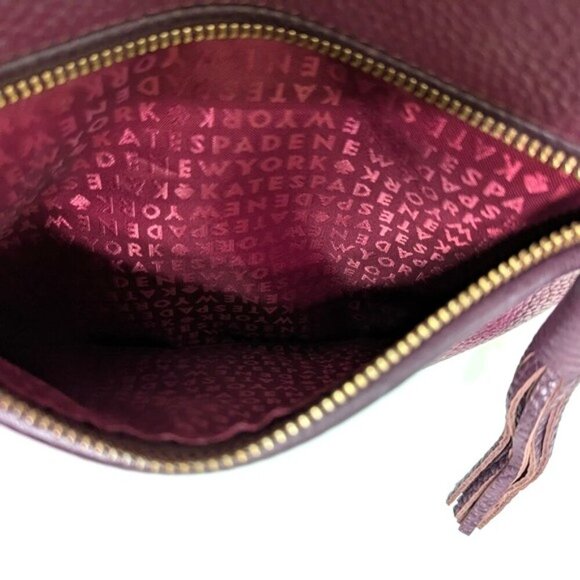 Kate Spade Pebble Leather Crossbody Purse 10"Lx9"Hx3"D - Picture 10 of 12